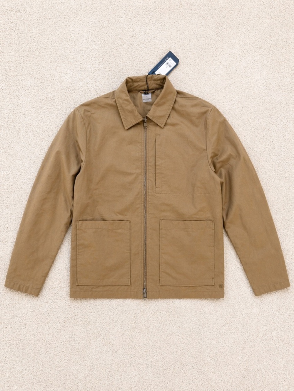 VRST Water Repellent UPF 50+ Chore Jacket Brown  L Full Zip Men's